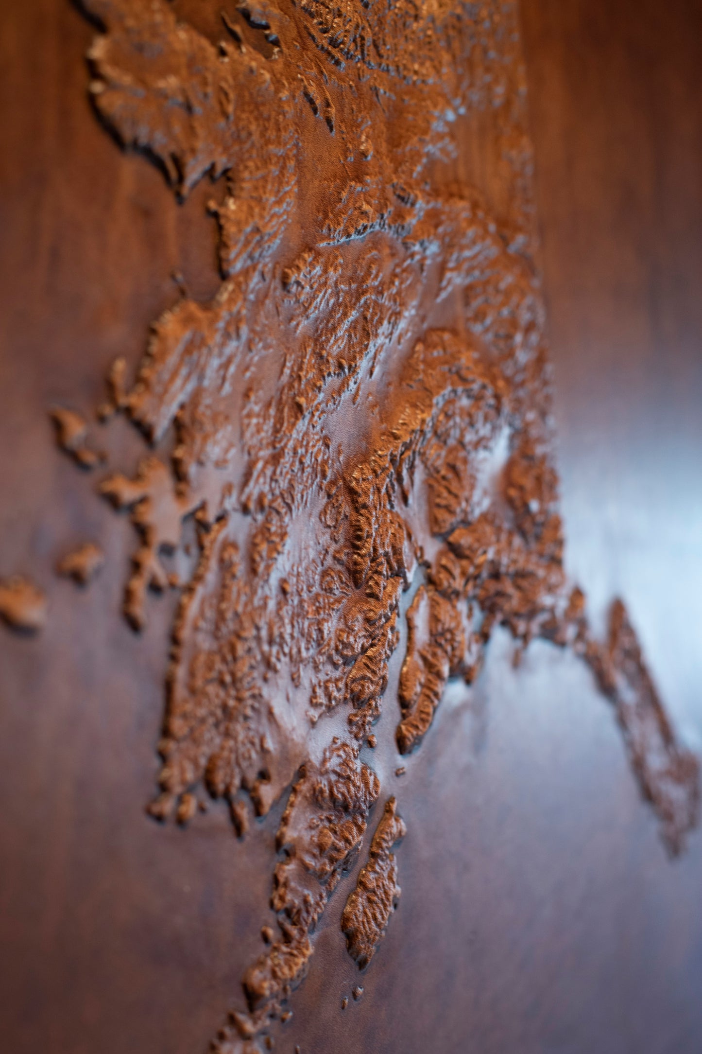 Leather Alaska Terrain Map 32 x 24