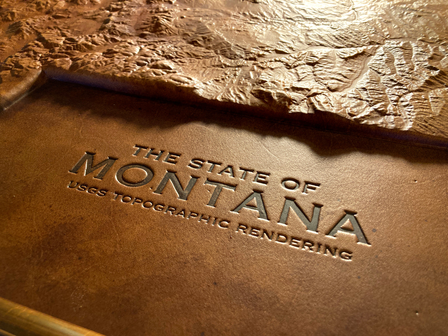 Leather Montana Terrain Map 32 x 24